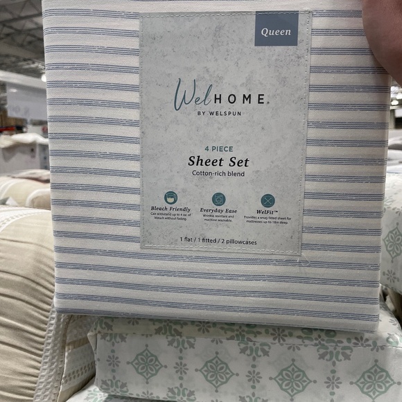 Bedding Welhome By Welspun 4 Piece Sheet Set Cottonrich Blend Poshmark